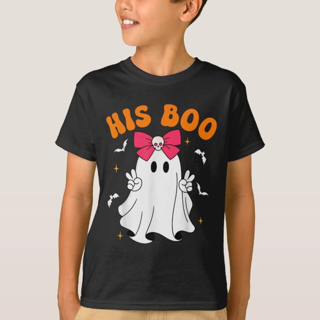 Her Boo &amp; His Boo Funny Matching Halloween Cou T-Shirt (Vorderseite)