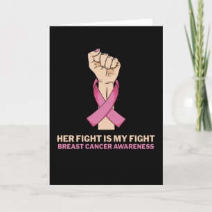 Her Fight My Fight Family Matching Breast Cancer Karte