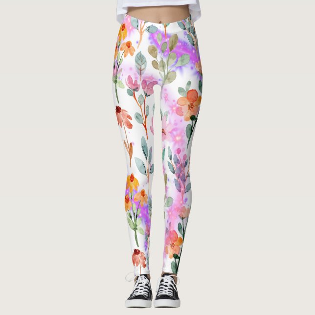 Her Four Seasons – Spring Pattern Leggings (Vorderseite)