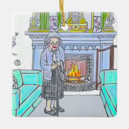 Her Majesty, Queen Elizabeth II Keramikornament