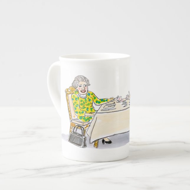 Her Majesty, Queen Elizabeth II Prozellantasse (Vorderseite Links)