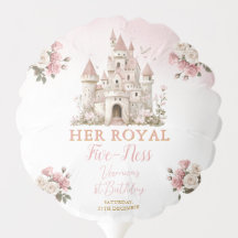 Her royal five-ness Birthday Castle Pink Flowers