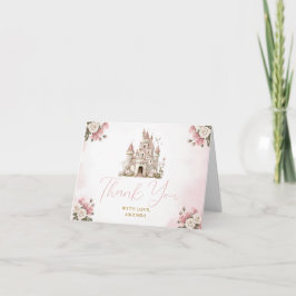 Her royal five-ness Princess Birthday Castle Dankeskarte