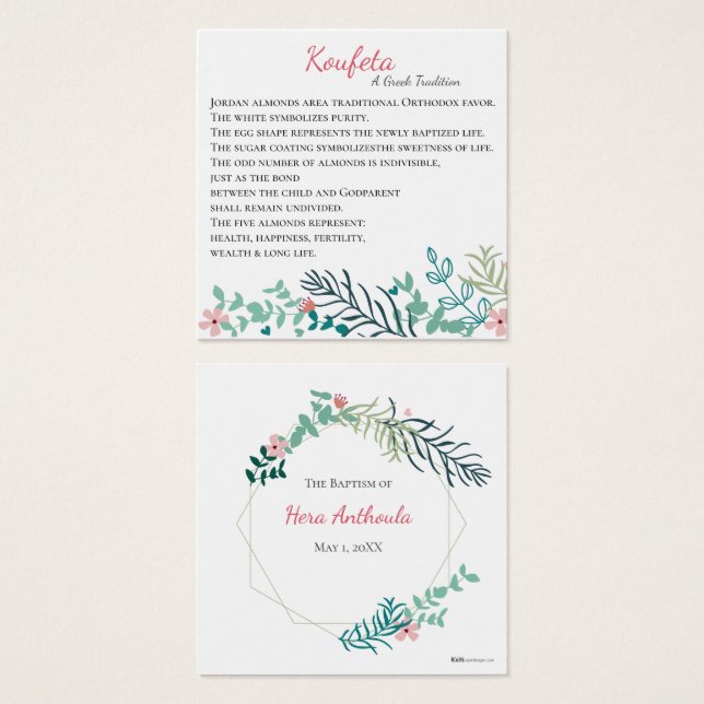 Hera Koufeta Card (Vorne & Hinten)