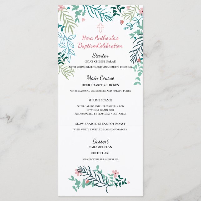 Hera Menu Menükarte (Vorderseite)