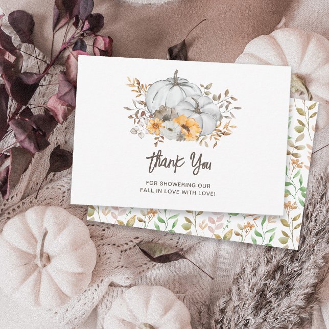 Herabfallen in Liebe Babydusche Danke Karte (Von Creator hochgeladen)