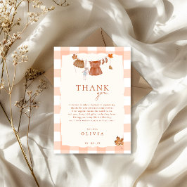 Herabsetzung der Liebe Babydusche Dankeskarte