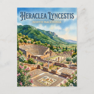 Heraclea Lyncestis Nordmazedonien Postkarte