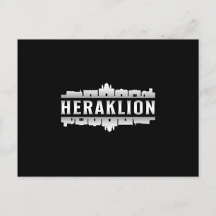 Heraklion Griechenland City Skyline Cityscape Funn Postkarte