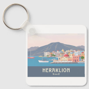 Heraklion Griechenland Pastell Reise – Venezianisc Schlüsselanhänger