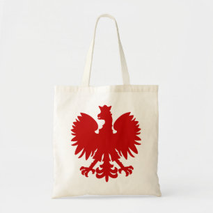 Heraldic Animal Eagle Red Silhouette Crown Tragetasche