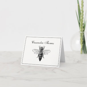 Heraldic Bumble Bee Queen Coat of Arms Frame H Dankeskarte