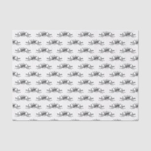 Heraldic Crown Crossed Schwerter Sabers Emblem Wap Seidenpapier
