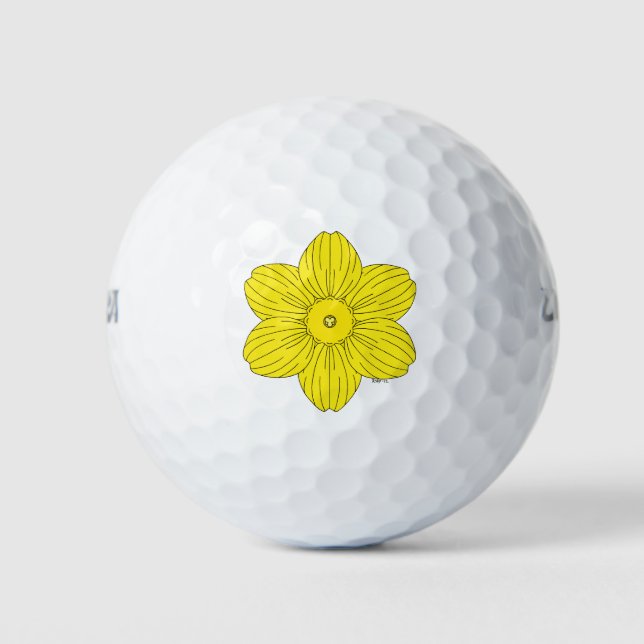 Heraldic Daffodil Golfball (Vorderseite)