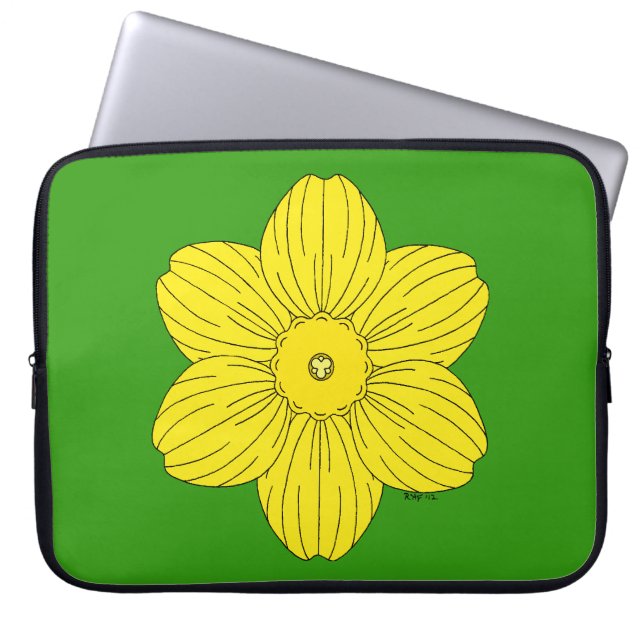 Heraldic Daffodil Laptopschutzhülle (Vorderseite)