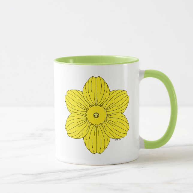Heraldic Daffodil Tasse (Rechts)