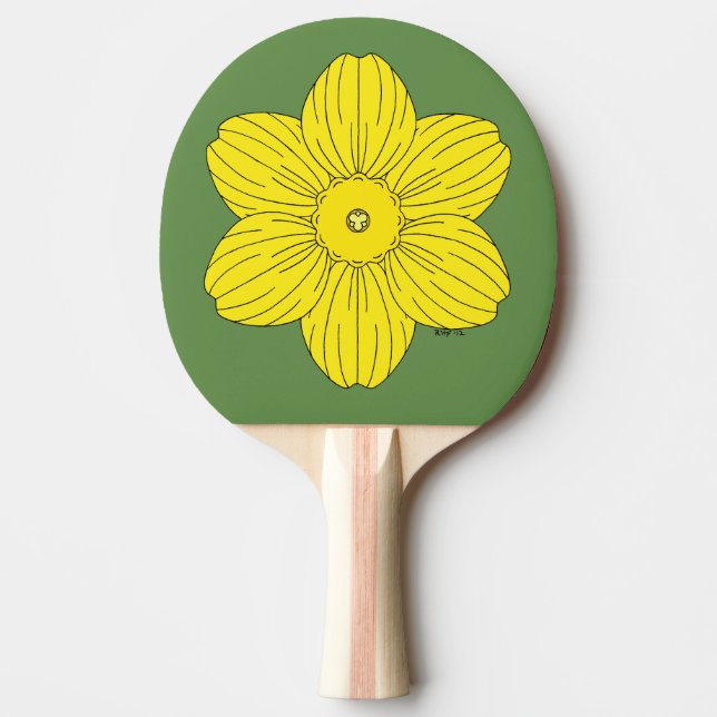 Heraldic Daffodil Tischtennis Schläger (Vorderseite)