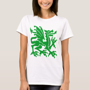 Heraldic Dragon 01 - Gras Green T-Shirt