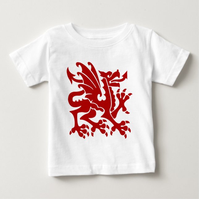 Heraldic Dragon 01 - Ruby Red Baby T-shirt (Vorderseite)