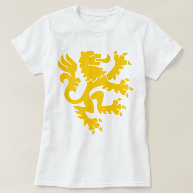 Heraldic Lion 01 - Amber T-Shirt (Design vorne)