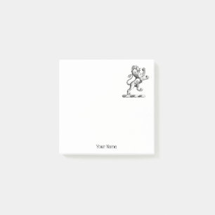 Heraldic Lion Stehendes Wappen Emblem Post-it Klebezettel