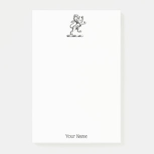 Heraldic Lion Stehendes Wappen Emblem Post-it Klebezettel