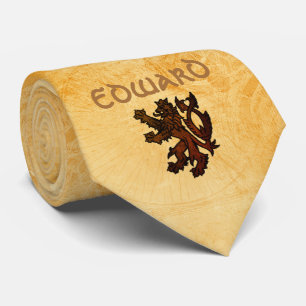 Heraldic Rampant Lion Custom Krawatte