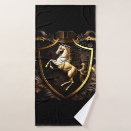 Heraldic Rearing Pferd Badezimmer Handtuchhandtuch Badhandtuch Set