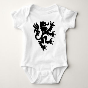 Heraldik Löwe 01 - Schwarz Baby Strampler