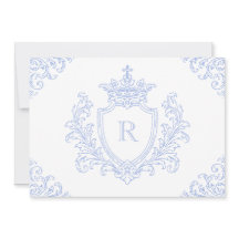 Heraldisch Blau Katholische Taufe Initiale