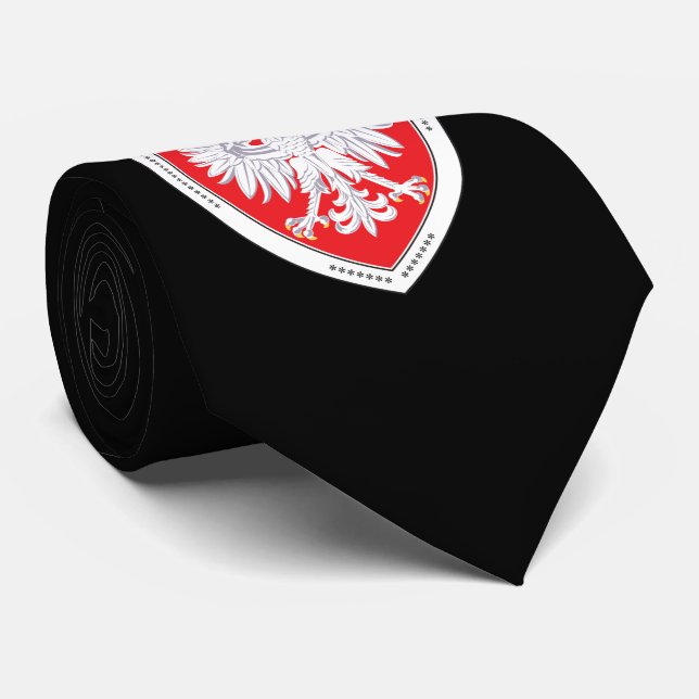 Heraldische polnische Adler-Krawatte Krawatte (Gerollt)