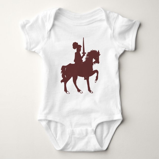 Heraldischer Ritter Baby Strampler (Vorderseite)