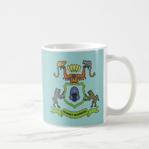Heraldisches Gorilla-Affe-Geschäft - Tasse