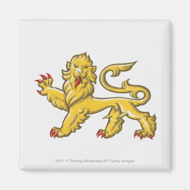 Heraldisches Symbol des Löwenstaatenschützers Magnet (Vorne)