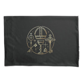 Heraldisches Symbol Papst Kissenbezug