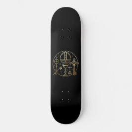 Heraldisches Symbol Papst Skateboard
