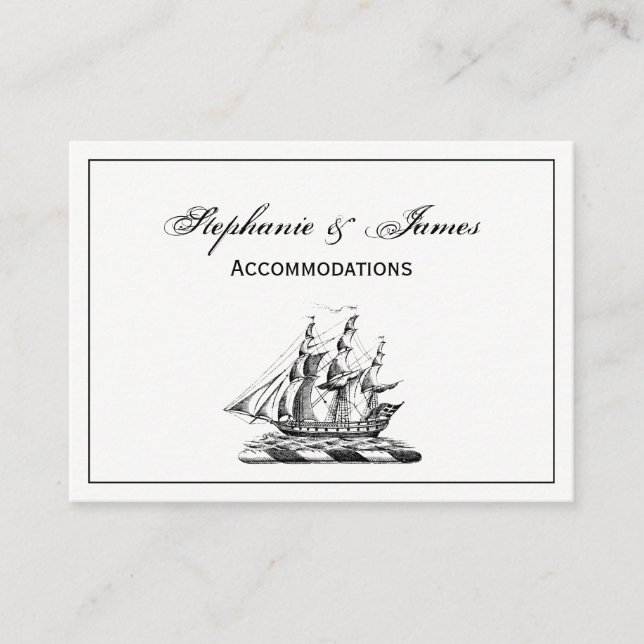 Heraldisches Vintages Nautical Clipper Ship Wappen Visitenkarte (Vorderseite)