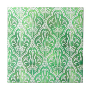 Heraldry mit Kronen und Blume Fliese