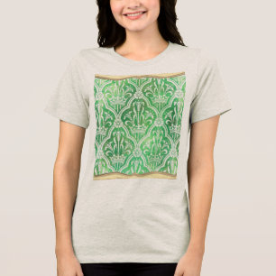 Heraldry mit Kronen und Blume Tri-Blend Shirt
