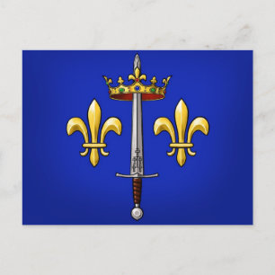 Heraldry of Joan of Arc Jeanne d'Arc Postkarte