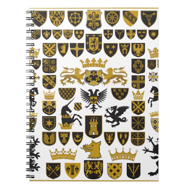 HERALDRY Wappen und Symbole Notizblock (Vorderseite)