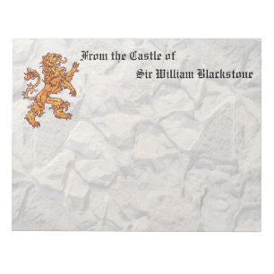 Heralidic Löwe-Steinwand Notizblock