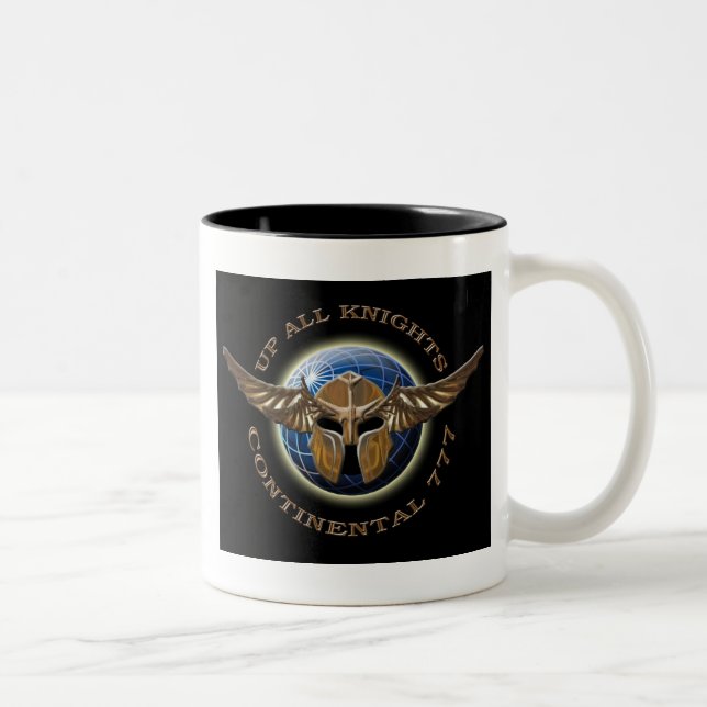 Herauf alle Ritter-Tasse Zweifarbige Tasse (Rechts)