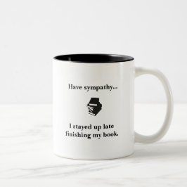 Herauf die ganze Nacht lesen - Zweifarbige Tasse