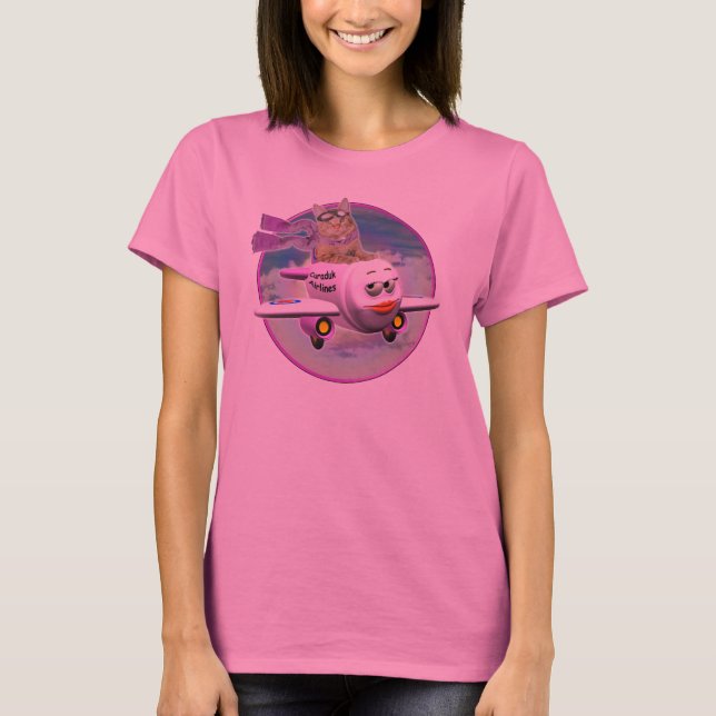 Herauf hohes und weg mit GingerSnap Furffybottom T-Shirt (Vorderseite)