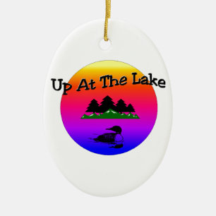 Herauf in den See Keramikornament