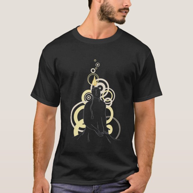 Heraus gebrannt T-Shirt (Vorderseite)