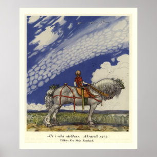 Heraus in die weite Welt durch John Bauer Poster