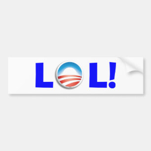 Heraus Loud lachen bei Obama Autoaufkleber
