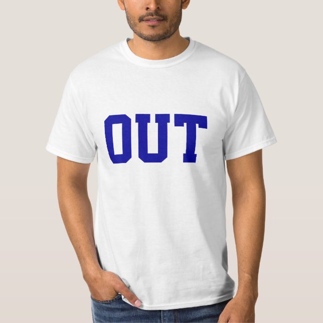 "Heraus" lustiger Tennis-T - Shirt (Vorderseite)